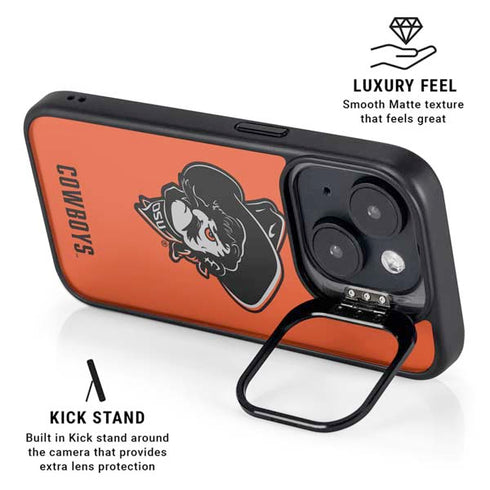 Oklahoma State University OSU Basketball iPhone 15 Kickstand Case